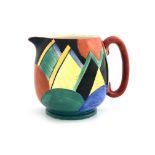 Susie Cooper for Gray's Pottery, an Art Deco jug