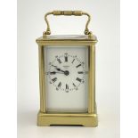 Alfred Drocourt, a French gilt brass carriage clock