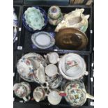 A collection of ceramics, to include Royal Cauldon teapot, Booths and Royal Doulton Floradora tea