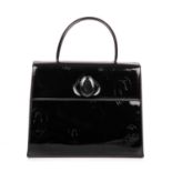 Cartier, a top handle Happy Birthday handbag, designed with a structured shape, featuring a black