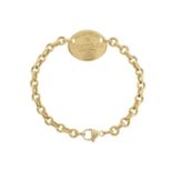 Tiffany & Co., an 18ct gold Return to Tiffany Oval Tag bracelet, with lobster clasp, signed