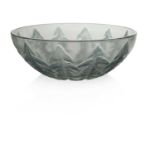 Rene Lalique, a Pissenlit glass bowl, model 3215, designed circa 1921, frosted and polished with