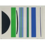 Y Sir Terry Frost R.A. (British, 1915-2003), Blue and Green Vertical Rhythms, signed l.r., Artist
