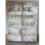 Large Carved Marble advertising Slab H S Forsey Late Lane, carved and incised lettering for