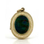 A Victorian bloodstone locket