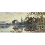 William Matthison (British, 1853-1926), An Autumn Evening, Stratford, signed l.l., watercolour, 24