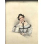 British School, 1830s, a portrait miniature of Sarah Greenhow (1801-1891), married George