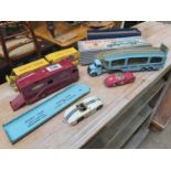 Dinky Toys, a boxed Sunbeam Alpine Sports car No.107, a boxed Cunningham C-5R Road Racer No.133, a