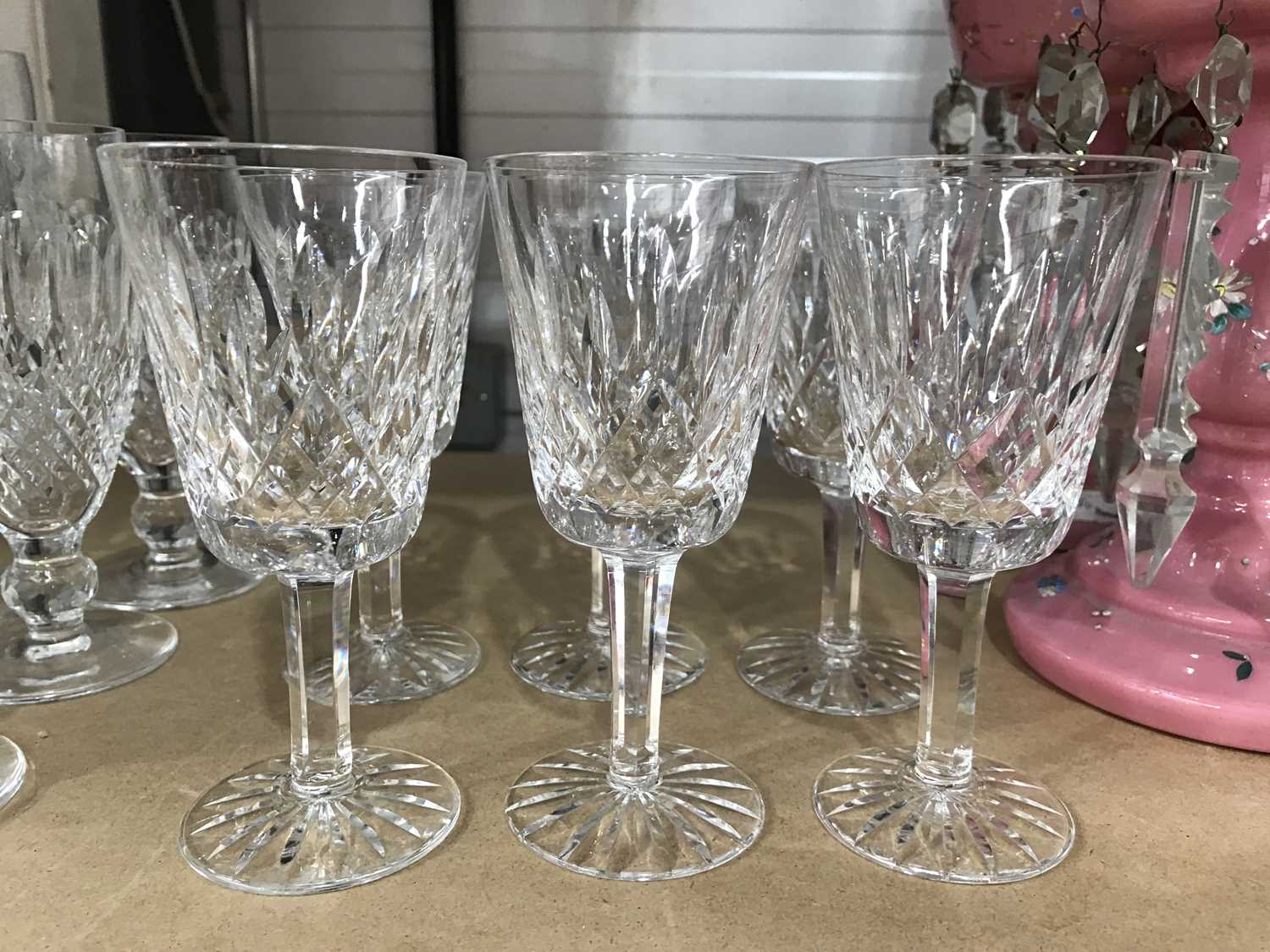 Six Waterford Lismore Wine Glasses (6)