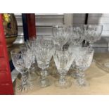 Various Sets Of Edinburgh Crystal Cut Glass Wine Glasses