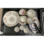 A quantity of ceramics, including Wedgwood blue Jasper ware teapot, jugs, vase and bowl, Paragon