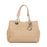 Christian Dior, a Soft Lady Dior tote, featuring the marker's signature cannage quilting to the