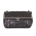Chanel, a Frame Flap handbag, featuring diamond quilted detailing, polished gunmetal hardware, chain