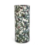 Janice Tchalenko, a Dartington studio pottery Leopard vase, circa 1988, square mouthed cylindrical