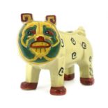 Louis Wain for Max Emanuel and Co., a Lucky Bully Bulldog vase, designed circa 1914, modelled as a