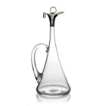 Kate Harris for William Hutton, an Arts and Crafts silver mounted glass liqueur decanter or whisky