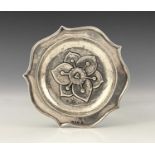Keswick School Industrial Art, an Arts and Crafts silver pin dish, Chester 1908, ogee rimmed