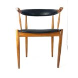 Johannes Andersen for Gramrode Mobelfabrik, a model 12 Danish teak dining chair, circa 1960s,