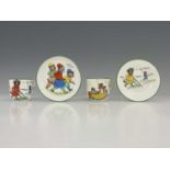 Louis Wain for Paragon China, a cup 'A Fine Catch', a saucer 'Hauling the Rope', a cup 'The Happy