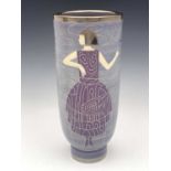 Sally Tuffin for Dennis China Works, Spring Shopping (silver lustre) a vase, 2001, edition of 20,