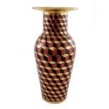 Buchan Dennis for Dennis China Works, Tumbling Blocks 2013, a vase, shouldered form with broad