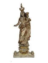 An ecclesiastical carved softwood figure of The Virgin Mary, probably Italian, 18th/19th Century,