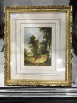 R Cavallo (20th century), a pair of landscape scenes, signed l.l., 12 by 9cm, framed (2)