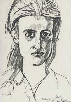 John Randall Bratby R.A. (British, 1928-1992), portrait of 'Holly', titled, signed and dated 1985