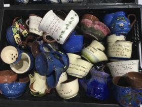 A Collection of Torquay Mottoware shaving mugs (15+)