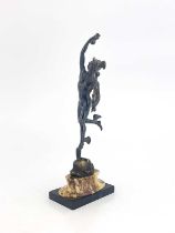 French School, 19th Century, a miniature classical bronze of Hermes (Mercury), God of Travel,