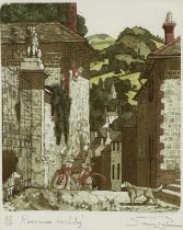 Simon Palmer (British, 1956), 'Romance in July', signed l.r., titled l.l., etching in colours, No.