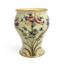 William Moorcroft for James MacIntyre, a Rose, Tulip and Forget me Not vase, circa 1908, inverse