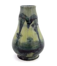 William Moorcroft for Liberty and Co, a Hazledine vase, circa 1903, double gourd form, printed marks
