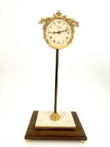 Thwaites & Reed, London, a limited edition interpretation of an 18th Century brass rack clock, 1973,