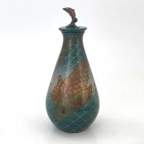 Sally Tuffin for Dennis China Works, a limited edition Carp jar and cover, 2008, baluster form