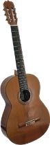 A Jose Ramirez 1A classical guitar, 1984, No.18324, of traditional form, rosewood back, sides and