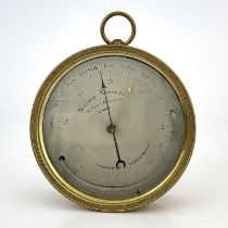 Negretti & Zambra, London, a marine Aneroid Barometer, late 19th/early 20th Century, brass case,