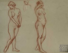 Jessie Wilson (British, late 19th/early 20th Century), nude studies, signed and dated 1915/16 on