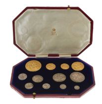 George V, a fine and rare 1911 gold proof long set