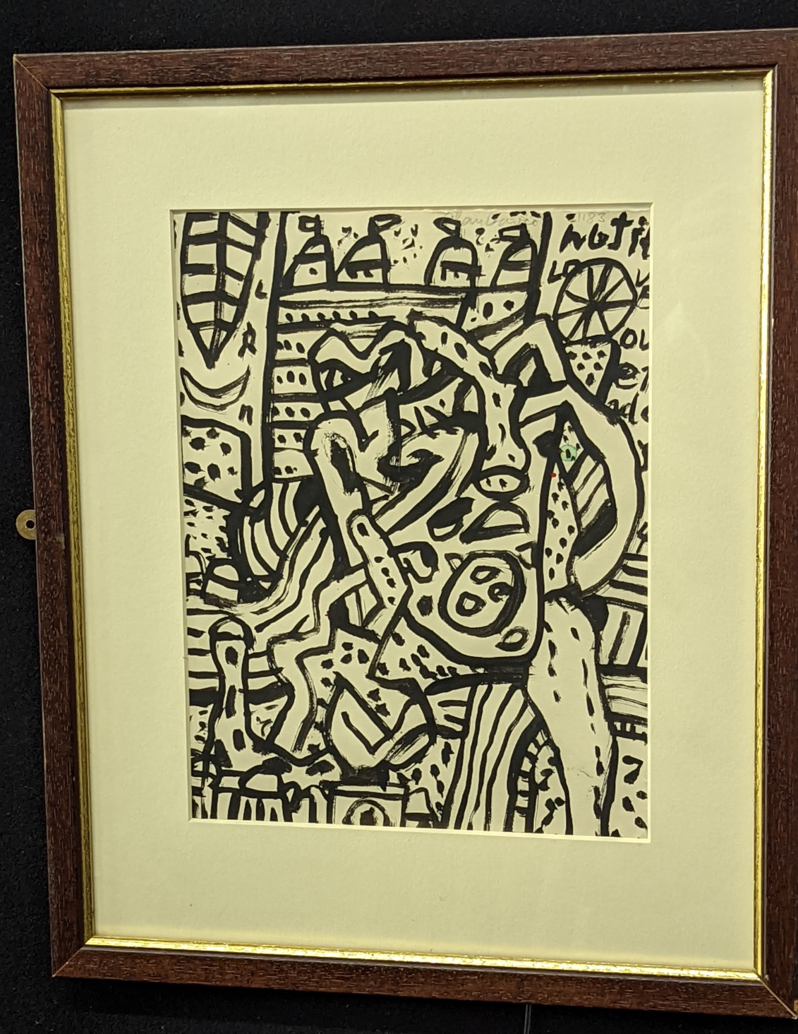 Alan Davie (1920-2014), Opus D.1183, 1983, brush and ink drawing, signed in pencil upper right, H. - Image 3 of 3