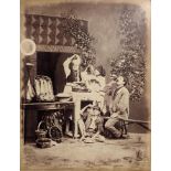 Carlo Naya (Italian, 1816-1882) and others, an album of 19th century photography, 47 albumen prints,