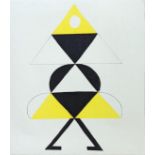 Sonia Delaunay (1885-1979), La Danseuse Jaune, offset lithograph, published 1960s, unframed, full