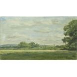 Robin Guthrie (British, 1902-1971), a landscape scene, oil on canvas, signed lower left, H.46cm W.