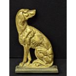 A cast doorstop in the form of a retriever dog, H.32cm