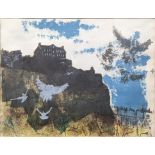 Janet Forbes-Sempill (20th century British), Edinburgh Castle, March 1964, lithograph, H.34cm W.