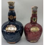 Chivas Regal 21 year old Royal Salute, Sapphire Flagon, together with Chivas Regal 21 year old Royal