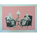 Banksy (b.1974), Grannies, 2006, screenprint, numbered edition of 500 in pencil lower right,