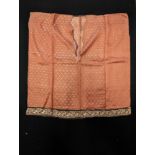 An early 20th century embroidered silk blouse or Jhabla made for a Zoroastrian or Parsi Indian