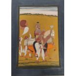 Early 20th century Indian School, Batraite scene, watercolour 32cm x 23cm