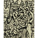 Alan Davie (1920-2014), Opus D.1183, 1983, brush and ink drawing, signed in pencil upper right, H.